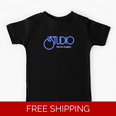 Le Studio Kids T-Shirt White & Blue logo MH White